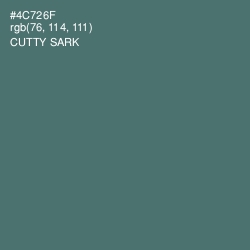 #4C726F - Cutty Sark Color Image